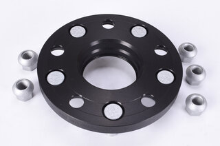 Wheel Spacer - 15 mm - Black - Hub Centric - Sold Individually