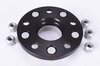 Wheel Spacer - 15 mm - Black - Hub Centric - Sold Individually