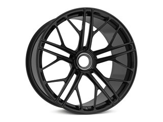 Jante 12x22 ET40 alu forgé SF1 DC à fixation centrale, noir brillant