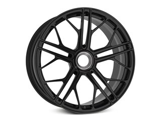 Jante 9,5x21 ET40 alu forgé SF1 à fixation centrale, noir brillant