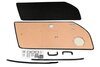 Türverkleidungssatz 911/ 912 1969-73  "73RS Leichtbau"  Leder - Türschlaufe Leder schwarz