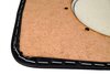 Türverkleidungssatz 911/ 912 1969-73  "73RS Leichtbau"  Leder - Türschlaufe Leder schwarz