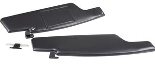 Sun visor set black (Left/Right) - avec miroirwith mirror and flap on passenger side
