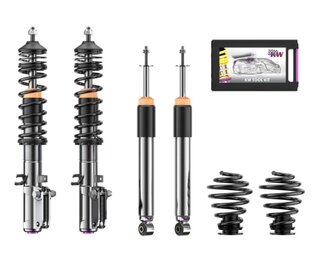 Coilover Suspension Kit BLACK EDITION  993 C4 / C4S / Turbo - AWD - KW - Variant 3 - Stainless Steel