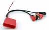 Adapt radio pr syst actif, compat avec prise Mini-ISO 20 broches Audi, vers RCA4 canaux +télécom