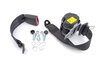 Seat Belt 911 - Rear - Black - 3 Point with 30cm Buckle + Installation Kit - German Aftermarket