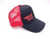 FVD Cap Schwarz/ Netz Rot - Stickung Rot , Logo vorne