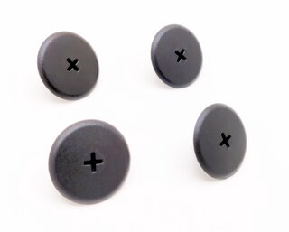 Schraubensatz Plastik "Targabügel" (Skihalter) 24mm - 4 St.