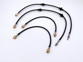 Bremsleitungs Satz Edelstahl 955 / 957 Cayenne 03-10 (19 Zoll Bremsscheiben VA) "ABE"