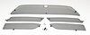 Front Bumper Grill set 992 Sport design package Black - for vehicles incl. front camera