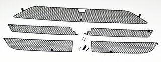 Front Bumper Grill set 992 Sport design package Black - for vehicles incl. front camera