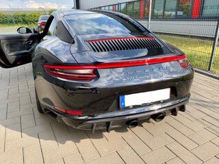 Heckdiffusor Sichtcarbon "DTM-Style" - 991.2 (Fzg. mit Sportabgasanlage)