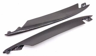Air Duct Splitter Set (2 pieces) Rear Bumper side intake - Varnished Carbon - 991 Turbo/S
