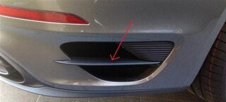 Air Duct Splitter Set (2 pieces) Rear Bumper side intake - Varnished Carbon - 991 Turbo/S