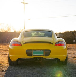 Upkick Spoiler - Carbon Fiber - 987.1/987.2 Cayman
