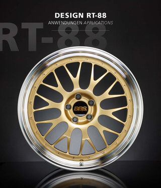 Rim BBS RT88 - 9x20ET51,6 forged ALU-center Gold - Center Lock-
