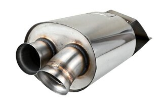 Sport Muffler 964 / 965 - Stainless Steel - Replaces Secondary Muffler - Super Sound
