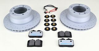 Brake service kit rear ( drilled discs, Pagid Street+ ) 968 92-95