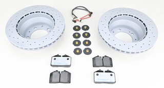 Brake service kit rear ( drilled discs, Pagid Street+ ) 968 92-95