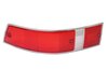 Verre de clignotant ARG 911 -72 (rouge/bordure argent)