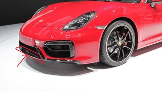 Front Spoiler Lip Center Piece - Varnished Carbon - 981 Boxster/Cayman GTS