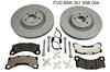Macan S Brake service kit- FRONT (18" - with discs, silver caliper )
