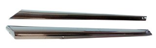 Baguettes de portes G+D carbone design - véhicules avec rétroviseurs manuels 911 74-89 coupé