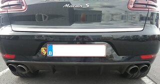 Heckdiffusor Sichtcarbon "DTM-Style" - 95B.1 Macan