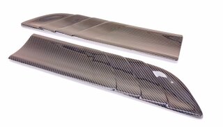 Side Blade Set - Rear Doors (left + right) - Varnished Carbon - 95B.1 2016-/ 95B.2 Macan