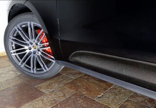 Side Blade Set - Front Doors (left + right) - Varnished Carbon - 95B.1 2016-/ 95B.2 Macan