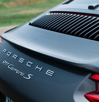 Aileron AR partie supérieure carbone design (XAT) 991.2 Carrera Coupe/Cabrio