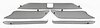 Grillgittersatz 718/ 982 GTS Boxster/Cayman (ACC) - Front - Schwarz