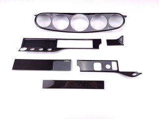 Carbon Dash Set 964 / 993 - Left Hand Drive - Carbon Overlay - Cars With AB - No Radio Cut Out
