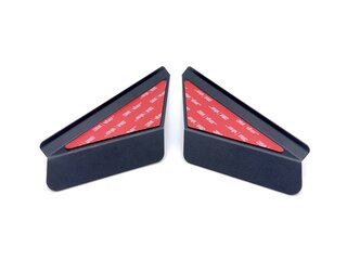 Jeu déflecteur air vitres latérales AV - aluminium - 991/981/718