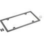 License Plate Frame - Carbon Fiber - Lettering Black - US Version Universal