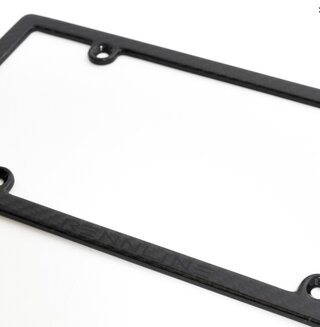 License Plate Frame - Carbon Fiber - Lettering Black - US Version Universal