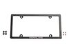 License Plate Frame - Carbon Fiber - Lettering Silver - US Version Universal