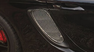 Side Vent Grille Set 718/ 982 Boxster/ Cayman / S/ GTS - Silver