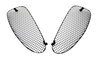 Jeu de grilles 718/ 982 Boxster/ Cayman / S/ GTS - grille latér.- noir