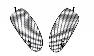 Jeu de grilles 718/ 982 Boxster/ Cayman / S/ GTS - grille latér.- noir