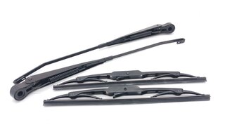 Wiper blade Kit 911/ 912/ 964 1965-94 " Black Stainless steel set, 2 x wiper arm + 2 x wiper blade"