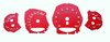Instrument Face Set 991.2 GT3 - Guards Red - Manual - MPH - Orange Tickmarks - With Logo - OE-Design