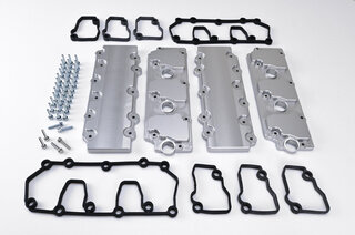 Jeu cache-culbuteurs 993 turbo alu usiné (4 pces) inclus joints et visserie