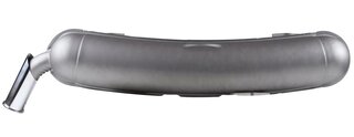 Steel Muffler with polished Ø57 mm wrinkled chromed flat tail pipe 911/ 901 1966-67