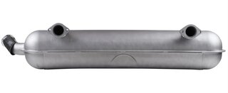 Steel Muffler with polished Ø57 mm wrinkled chromed flat tail pipe 911/ 901 1966-67