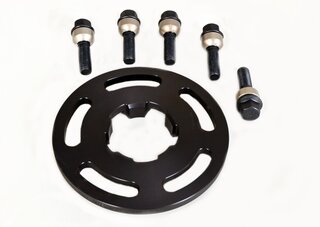Elargisseur  AV 10mm avec centreur - alu anodisé noir (inclus vis de roue) (1 pièce)
