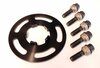 Wheel Spacer Rear - 7mm - Hub Centric - Anodized with Bolts - Black - Sold Individually