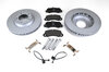 Kit service freins AV complet 958.3 Cayenne avec disques, plaquettes, témoins et  vis  ( PET 18", vt