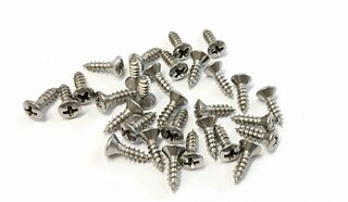 Jeu de 30 vis à tôle 2,9x6,5 - pour fixation garniture étanchéïté sup.porte 911 77-88