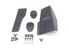 Sport Pedal Set 911 / 964 / 993 - Rennline - Aluminum - Black - Rubber Grips - Manual Transmission